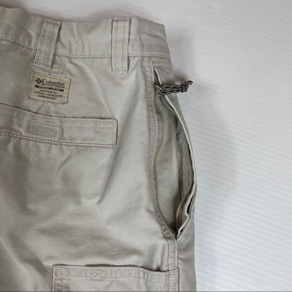 Columbia Shorts Authentic Active Outdoor Stonewashed Granite Cloth Men's Size 38 - Picture 5 of 10